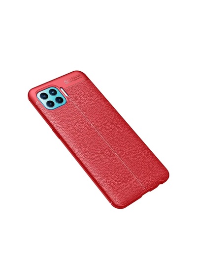 Newface Oppo Reno 4 Lite Kılıf Auto Focus Kapak - Kırmızı