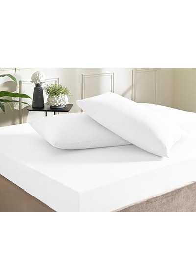 Taç Color Dreams Ranforce Çift Kişilik Fitted Çarşaf Seti Beyaz Ab Siyah Kedi