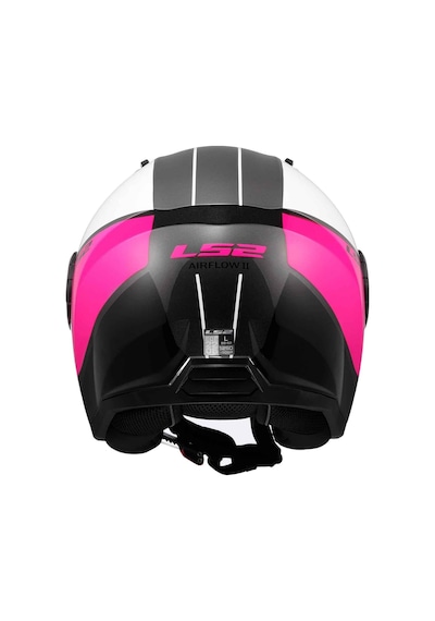 Ls2 Airflow Cover Açık Motosiklet Kaskı Beyaz - Pembe