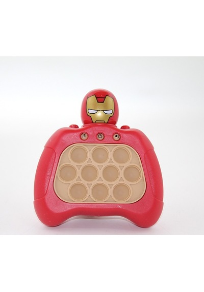Premium Okul Hediyesi Popit Oyuncağı Işıklı Müzikli Iron Men Pop-it
