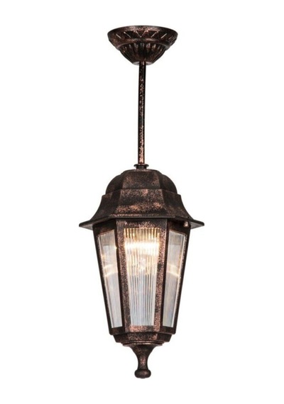 Zerpa Dekoratif Optik Altıgen Bakır Sarkıt Armatür Aplik 20cm X 46cm