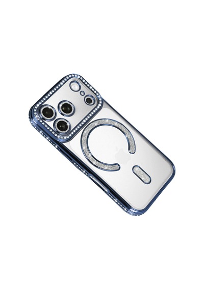 Apple iPhone  Uyumlu,  17 Pro Joke Simli Magneticsafe Kılıf - Mavi