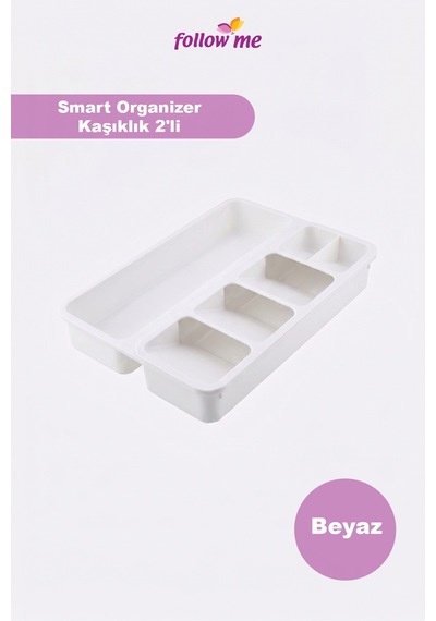 Smart Organizer Kaşıklık 2'li Beyaz
