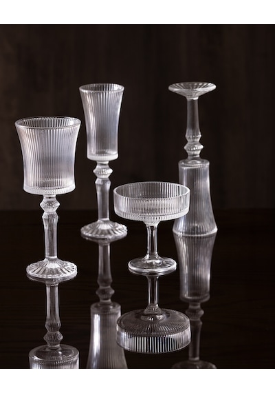 Madame Coco Paris 4'lü Şampanya Kadehi Seti - 210 Ml - Şeffaf 8684427060186
