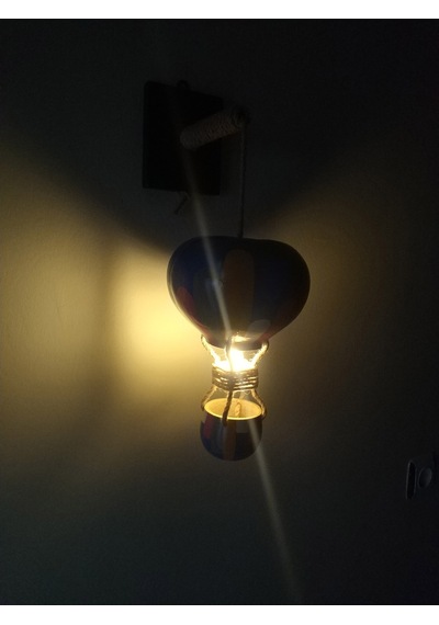 Dekoratif Led Işıklı Su Kabağı Duvar Aplik Lamba (445682573)