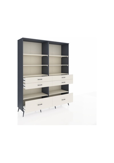 Hyperion Gardrop 8 Raflı 6 Çekmeceli 176x44x221 Antrasit-aytaşı Aytaşı Hyperion Gardrop 8 Raflı 6 Çekmeceli 176x44x221 Antrasit-aytaşı Aytaşı