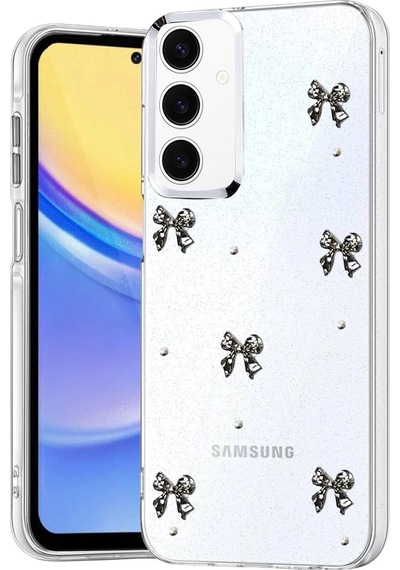 Samsung Uyumlu Galaxy A15 4g Fiyonk Desenli Kapak Desen 5
