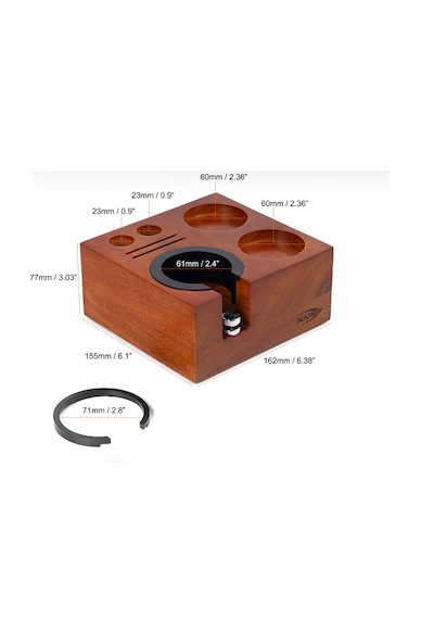 İkepa 7in1 Espresso Tamper Tutucu Ahşap İstasyon