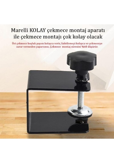 Marelli Kolay Çekmece Montajı İçin Çekmece Yüzü Klapesi Montaj Aparatı Çekmece Montaj Gergisi 1 Adet