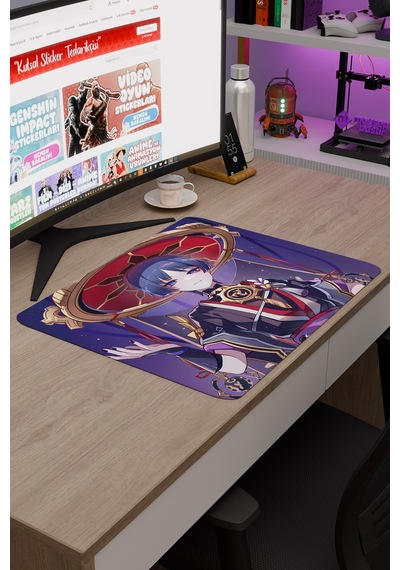 Wanderer Genshin Impact Anime Gacha V1 - 48x40 Xl Gaming Mouse Pad Fare Altlığı