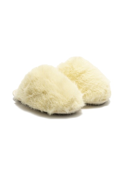 Twigy Ella Peluş Kadın Ev Terliği Sarı 37/41