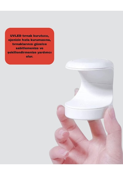 Mini Tırnak Kurutucu Hızlı Kurutma İçin Uvled Işık Teknolojisi 1
