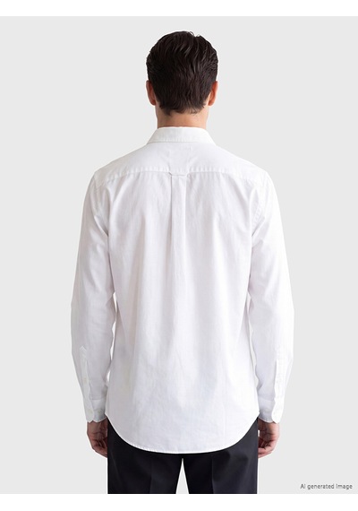 Lcwaıkıkı Classic Beyaz Regular Fit Erkek Gömlek