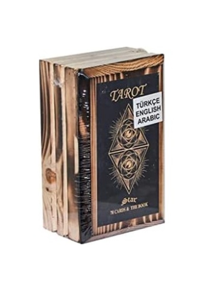 Star Oyun Aletleri Tarot Oyun Kartı Ahşap Kutulu