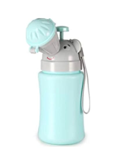 Erkek Çocuk Taşınabilir Sızdırmaz Lazımlık- Portable Baby Boy Child Potty Urinal Emergency Toilet Wc Mavi