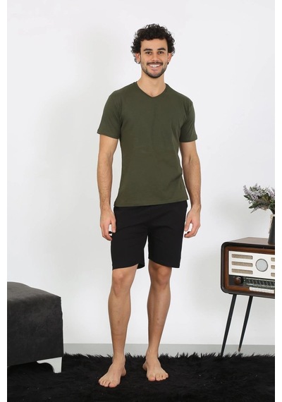 Najmaddin.com Beru Erkek Penye Haki 3'lü Pijama Takımı