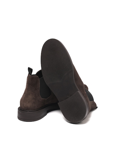 Cacao Dark Brown Bot Erkek 1054 - Moss Dino Draghi Chelsea Boot Suede Kahverengi