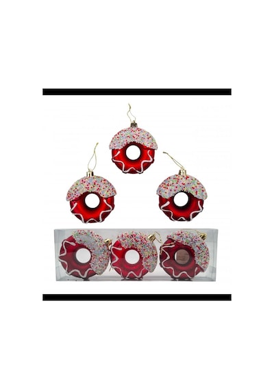 Asılabilir Yılbaşı Yeniyıl Ağacı Süsü Donut 8cm Christmas New Year Ornaments Donuts