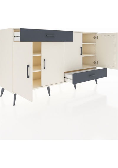 Hyperion Konsol 5 Raflı 2 Çekmeceli 4 Kapaklı 176x44x99 Aytaşı-ay Aytaşı-aytaşı/antrasit Hyperion Konsol 5 Raflı 2 Çekmeceli 4 Kapaklı 176x44x99 Aytaşı-ay Aytaşı-aytaşı/antrasit