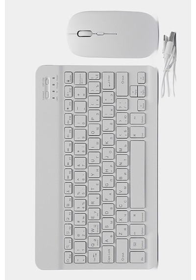 Bluetooth 10 Inç Apple Uyumlu iOS Windows Android Uyumlu Kablosuz Klavye + Mause Set Sessiz Beyaz Diğer Bluetooth 10 Inç Apple Uyumlu iOS Windows Android Uyumlu Kablosuz Klavye + Mause Set Sessiz Beyaz Diğer