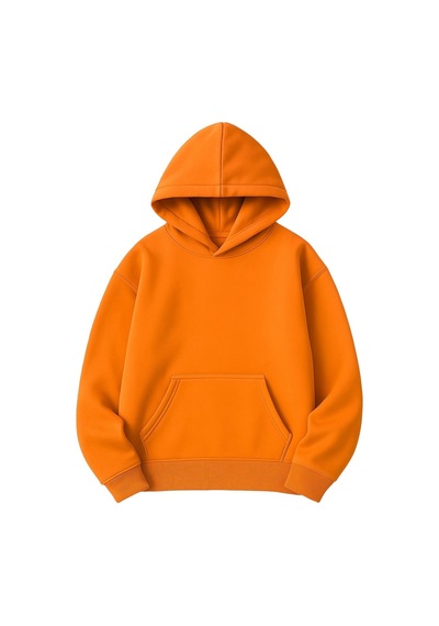 Uyguntarz Vangogh Baskılı Oversize Sweatshirt Turuncu