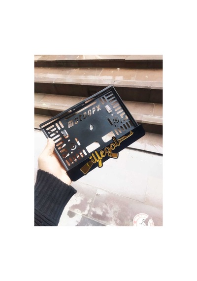 Motorsiklet Plakalık Lazer Kesim Pleksi / Illegal Motor Plakalık Isimli Plakalık - 784761839