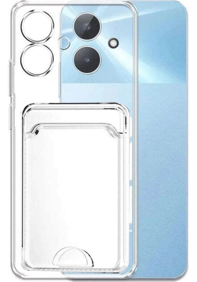 Cosmotex Newface Realme Note 60 Kılıf Kart Şeffaf Silikon - Şeffaf