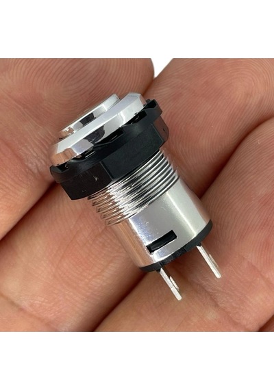 Ic-185c Gümüş Buton Yuvarlak Plastik Kalıcı 12mm 2p