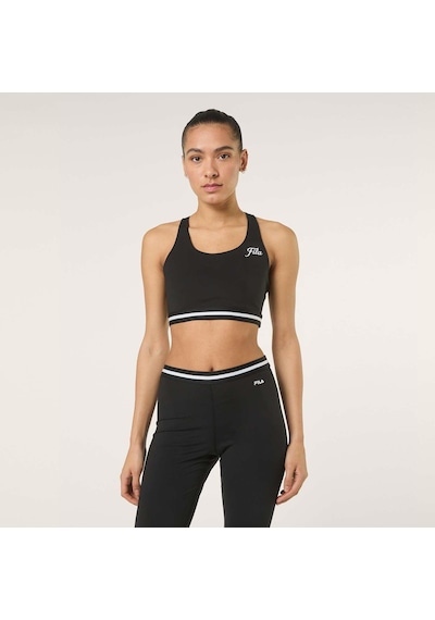 Fila Faw1289.80010 Lunata Graphic Taped Kadın Sporcu Sütyeni Siyah