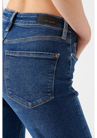 Mavi M100277-33687-23y Kadın Cındy Jean Pantolon Dark Gold Shape M100277-33687-R81902 Mavi
