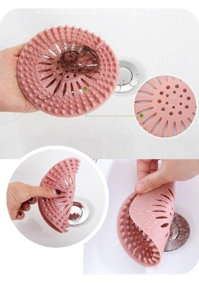 3 Adet Büyük Boy Mutfak Banyo Lavabo Gider Tıkacı Süzgeç Silikon Diğer