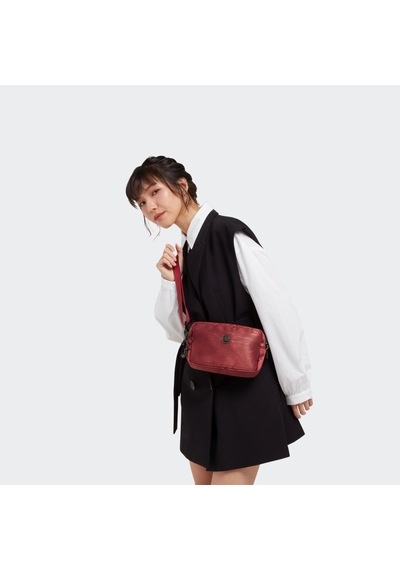 Kipling KIPLING Milda Küçük Boy Omuz Çantası BORDO MUZE + WINE