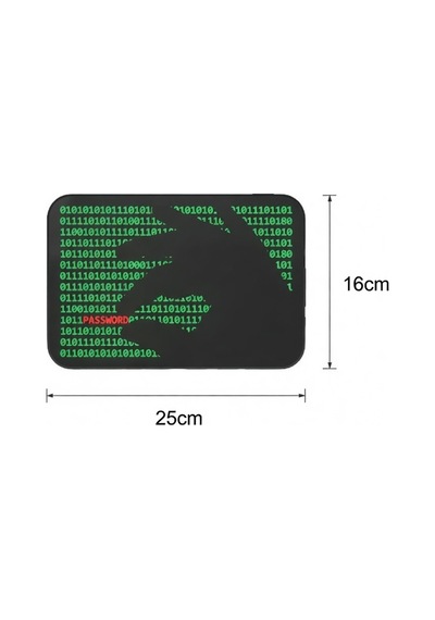 Hacker Password Tasarımlı Dekoratif Aydınlatma 25x16cm 603-1