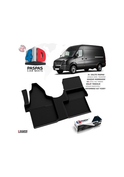 Vw Crafter 4D Havuzlu Paspas 2006 Üzeri Ön Tek  Koltuk