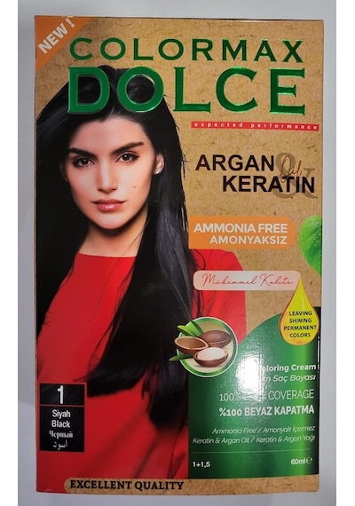 Colormax Amonyaksız Set Saç Boyası 1 - Siyah