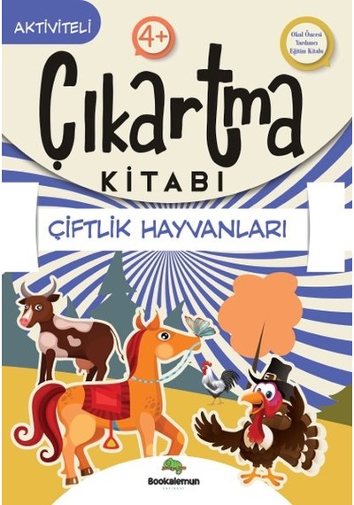 Çiftlik Hayvanları - Çıkartma Kitabı- Bookalemun Yayınları