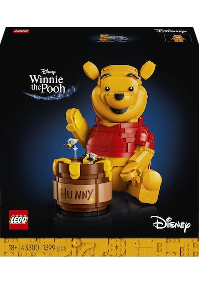 LEGO® ǀ Disney Ayı Winnie 43300 - Yetişkinler için Bal Küpü ve Minifigür İçeren Yaratıcı Dekoratif Model Yapım Seti (1399 Parça)