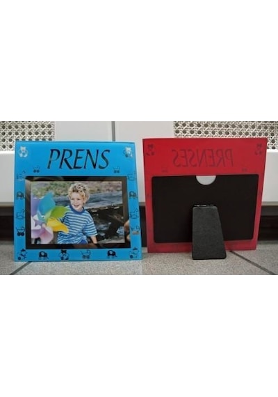 Erkek Çocukları Için 10X15Cm Prens Cam Fotoğraf Çerçevesi-Mavi