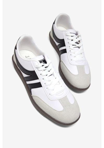 Tonny Black Rahat Kalıp Nefes Alabilen Sneaker Kadın Beyaz Siyah Sneaker Tbhtc020