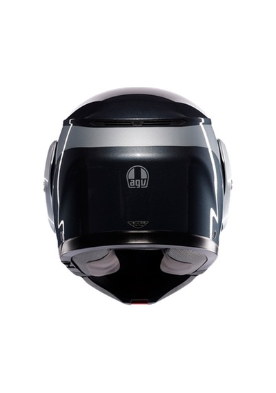 Agv Kask/streetmodular Levıco Grey Sılver Siyah