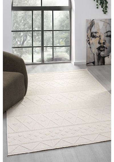Loopy Krem Halı Salon Oturma Odası Çocuk Odası Yatak Odası Halısı 620 Krem