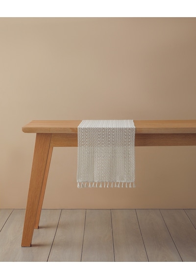 English Home Ruth Pamuk Runner 35x145 Cm Bej Bej