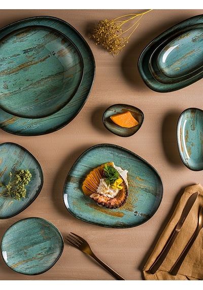 Madera Gourmet 12 Adet 23 Cm Porselen Düz Tabak
