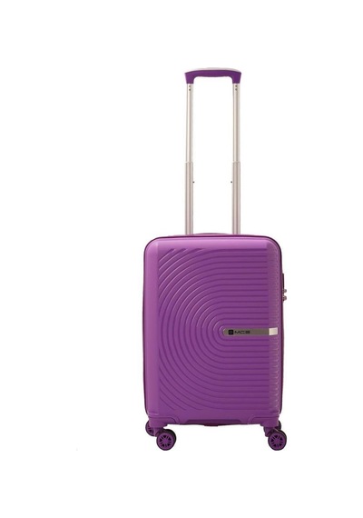 Mçs Bavul Orta Ve Kabin 2li Set Kırılmaz Silikon Valiz V374 Mor Mor