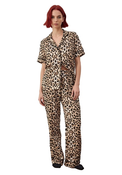 Ersefa Kadın Leopar Desenli Kısa Kollu Pijama Takımı Fonksiyonel Dayanık Çok renkli Ersefa Kadın Leopar Desenli Kısa Kollu Pijama Takımı Fonksiyonel Dayanık Çok renkli