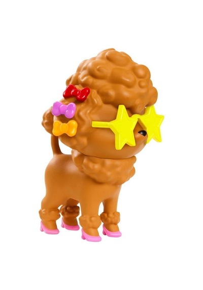 Barbie Extra Gökkuşağı Renkli Ceketli Bebek Köpek Figürü