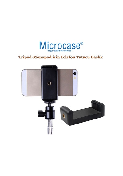 Microcase Tripod - Monopod için Telefon Tutucu Başlık - Al2631 Microcase Tripod - Monopod için Telefon Tutucu Başlık - Al2631