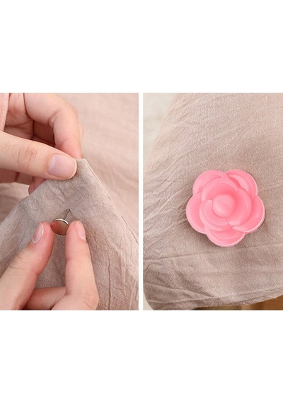 20 Adet Pembe Yorgan Çarşaf Tutucu Nevresim Örtü Düzenleyici Sabitleyici Plastik 11 X 12 Pembe Diğer