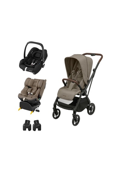 Maxi-Cosi Leona2 Seyahat Sistem Bebek Arabası ve Emerald 360 Pro Oto Koltuğu Truffle