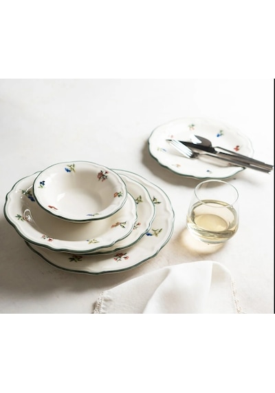 Porser Vintage Rose Fulya 24 Parça Yemek Takımı